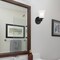 Designers Fountain Bronson 9.5in 1-Light Matte Black Transitional Indoor Wall Sconce with Etched Glass Shade D278M-WS-MB - alternate 2